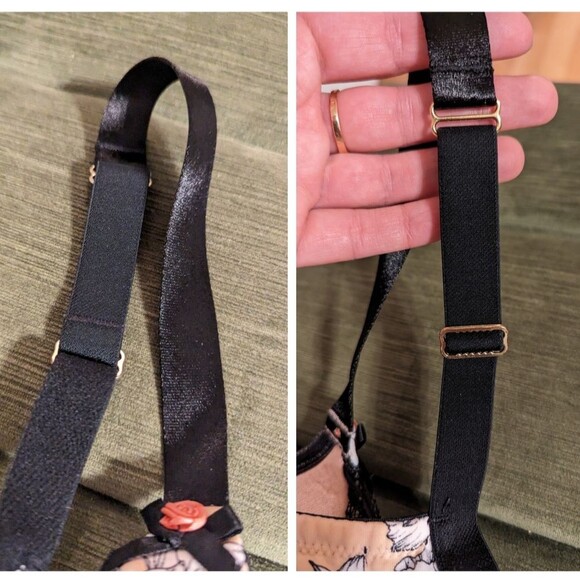 Cacique Lane Bryant Bra 42G lightly lined French Balconette floral - Picture 9 of 12